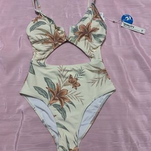 Floral print XS bathing suit